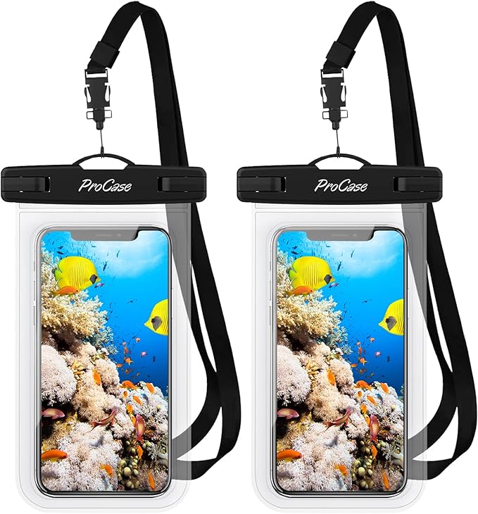 JOTO Universal Waterproof Phone Pouch Bundle with Universal Waterproof Cell Phone Dry Bag