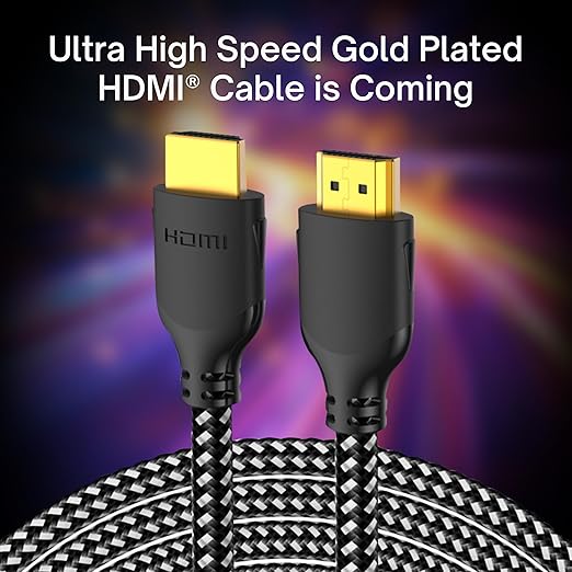 Mindful Design 4K HDMI Cable 10 ft | High Speed HDMI Cables, Braided Nylon & Gold Connectors, 4K @ 60Hz, Ultra HD, 2K, 1080P, ARC & CL3 Rated | for Laptop, Monitor, PS5, PS4, Xbox One, Fire TV, & More