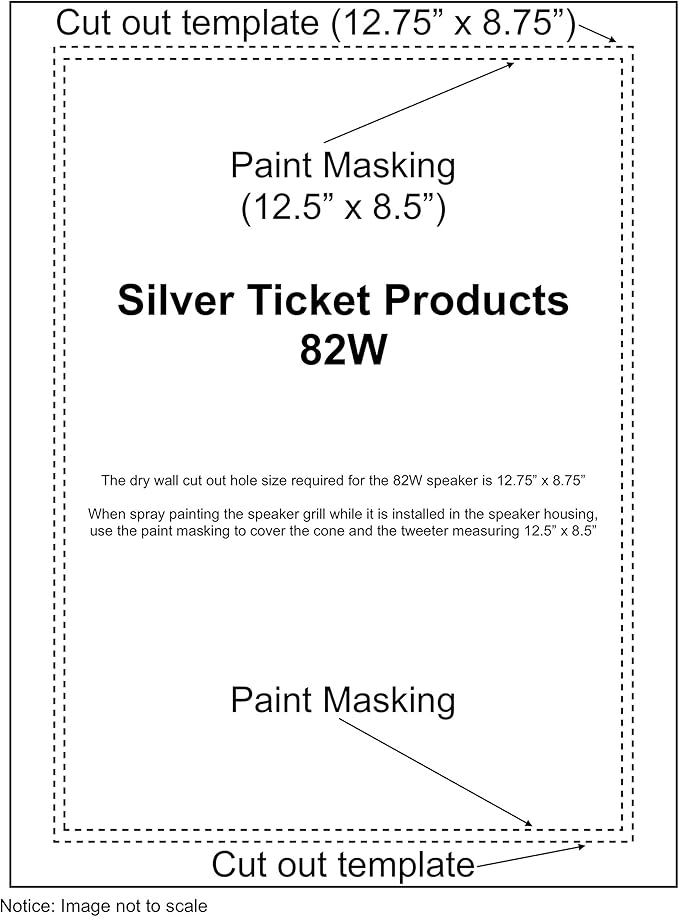 82W Silver Ticket in-Wall Speaker with Pivoting Tweeter (8 Inch in-Wall)