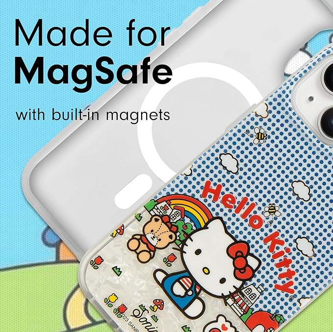Sonix Case for iPhone 15 Plus, iPhone 14 Plus | Compatible with MagSafe | 10ft Drop Tested | Good Morning Hello Kitty