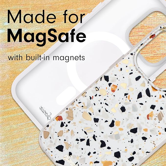Sonix Case for iPhone 15 Pro | Compatible with MagSafe | 10ft Drop Tested | Marble Terrazzo Confetti