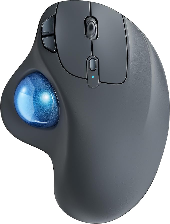Nulea M501 Wireless Trackball Mouse Ergonomic Thumb Control, 4 DPI Levels