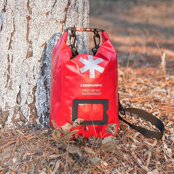 Empty First Aid Kit Dry Bag, Waterproof Medical Pouch Storage Bag for Emergency, for Outdoor Camping Drifting Hiking (5L)