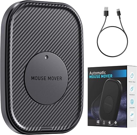 Siivton Mouse Jiggler, Keeps Your Computer Awake, Undetectable Mouse Mover with Switch, USB Powered, Slim & Silent