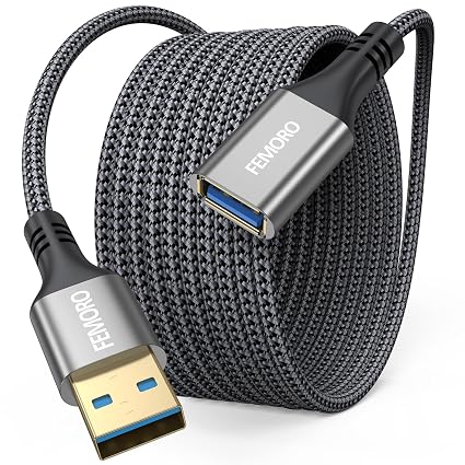 USB Extension Cable 15 ft, USB 3.0 Extender Type A Male to Female Long