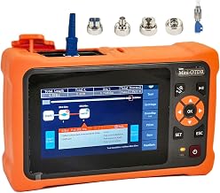Mini-Pro SM OTDR 1310/1550nm 26/24dB 4.3 inches Touch Screen Test Rang 5m-100Km Optical Network Tester Built in OPM/OLS / RJ45 / VFL UPC Connector with FC/UPC-FC/APC-SX (YD-4000-Adapter) - Image 1