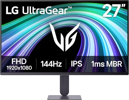 LG 27G414B-B 27-inch Ultragear IPS 1080p 144Hz 1ms G-Sync Gaming Monitor