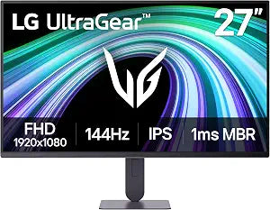 LG 27G414B-B 27-inch Ultragear IPS 1080p 144Hz 1ms G-Sync Gaming Monitor