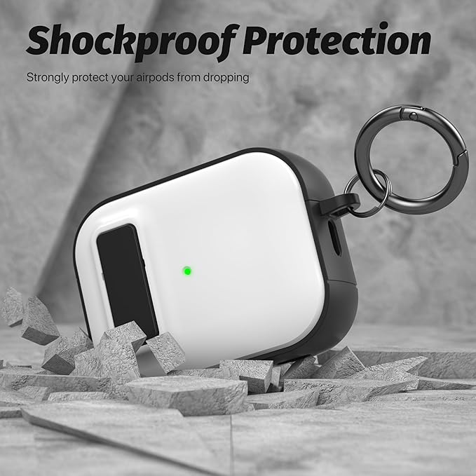 Valkit Compatible Airpods Pro 2nd/1st Generation Case with Cleaner Kit, Secure Lock Airpods Pro 2 Case Cover Magnetic Ready, Shockproof Protective Case for Airpods Pro 2nd/1st Gen(2023/2022/2019)