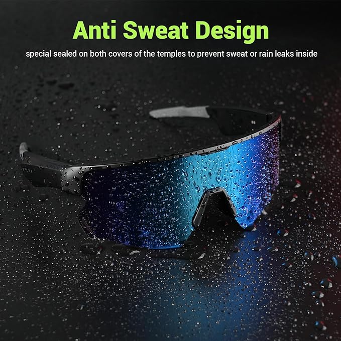 Blackview Polarized Sports Smart Sunglasses for Men and Women, UVProtection, 5.4 Bluetooth Glasses for Cycling Driving