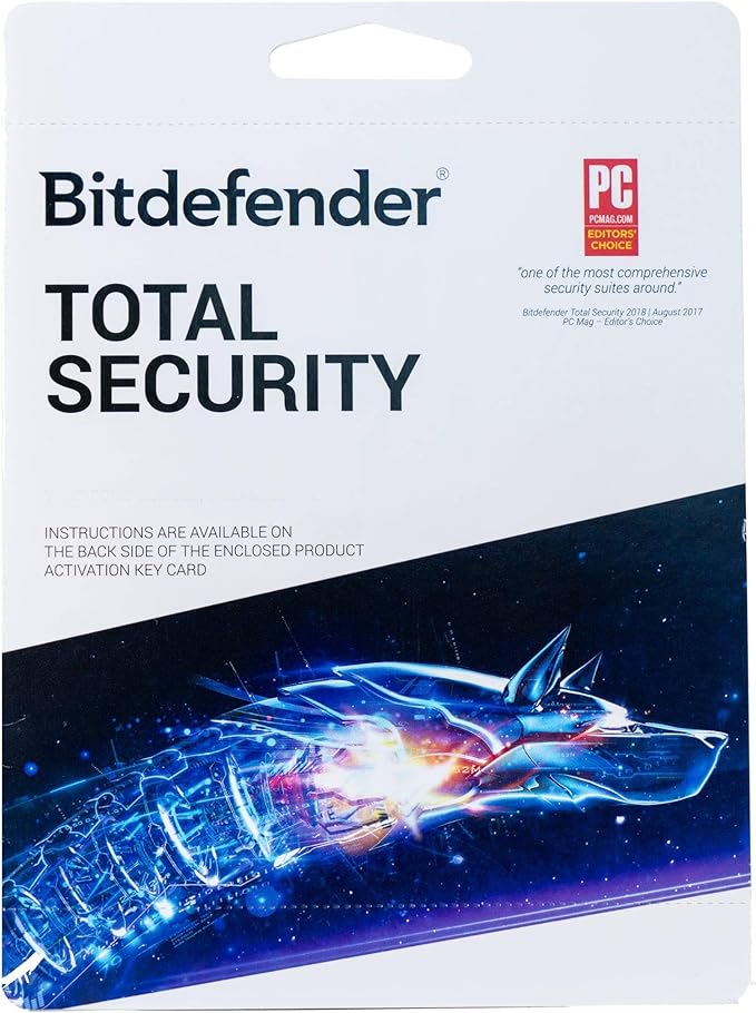 Bitdefender Total Security – Complete Antivirus and Internet Security Suite – 5 Devices | 2 year Subscription | PC/Mac | Activation Code by Mail