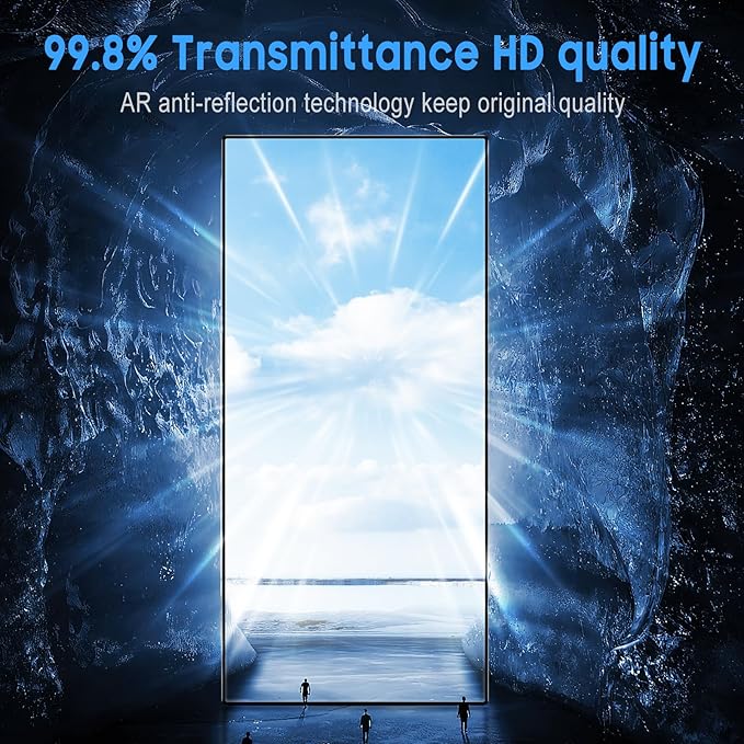 Uyiton UnBreak-Glass for Samsung Galaxy S24 Ultra Screen Protector, [Ultrasonic Fingerprint Support][Auto-Alignment Frame] Scratch-Resistant Bubble-Free S24 Ultra Screen Protector(6.8'' 5G), 2 Pack