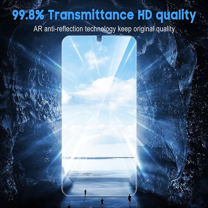 Uyiton UnBreak-Glass for Samsung Galaxy S23+ Plus Screen Protector, [Ultrasonic Fingerprint Support][Auto-Alignment Frame] Scratch-Resistant Bubble-Free S23+ Screen Protector, 2 Pack