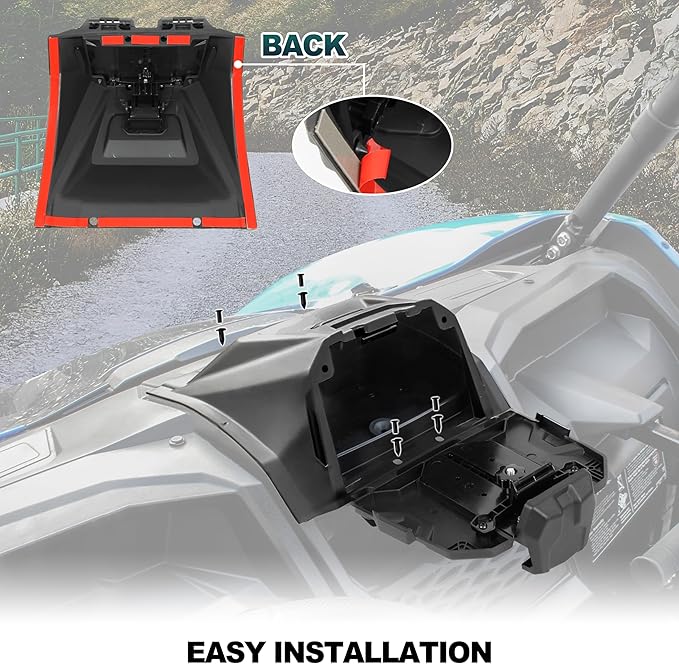 Electronic Device Holder for Teryx KRX 1000 2020-2025, Ipad GPS Mounts Tablet Holder with Storage Box Organizer Tray for Kawasaki Teryx KRX 1000 Accessories