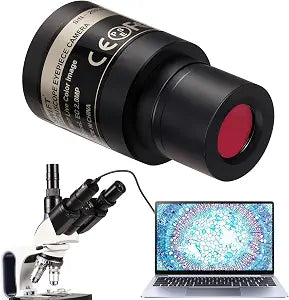 SWIFT EP2M 2-MP 1920 * 1080 Digital Eyepiece Microscope Camera, fits 23.2 mm eyepieces & Most trinocular phototubes, S-Viewer for Measuring & Annotation, Compatible with Windows 7–11 & macOS