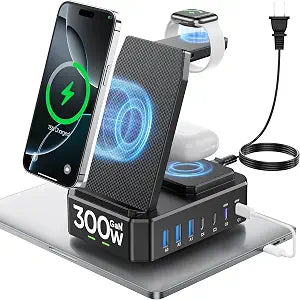 300W Charging Station for Multiple Devices Apple,zutspzss Wireless Charger