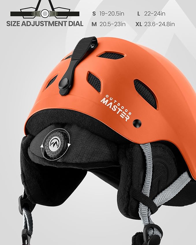 OutdoorMaster Kelvin Ski & Snowboard Helmet Set with Goggles for Men, Women & Youth