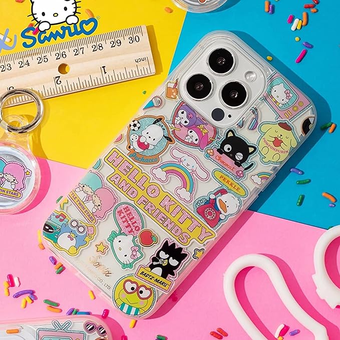Sonix x Sanrio Case for iPhone 15 Pro Max | Compatible with MagSafe | 10ft Drop Tested | Hello Kitty and Friends Stickers