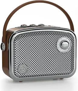 Bluetooth Speaker, 40W, Retro Decor, Small Gift for Women Man, Brown