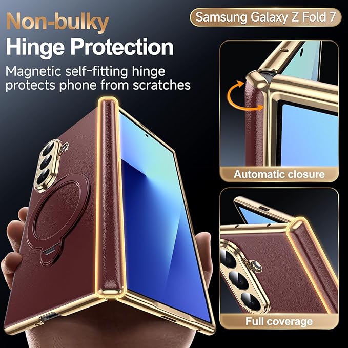 LeYi 2PCS SAM Z Fold 7 Case with Screen Protector