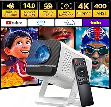 Built-in Apps 1080P 4K Support Mini Projector with Android 14, Phone Remote - Image 1