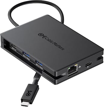 Cable Matters 8-in-1 USB C Hub Dual HDMI, 140W Charging, Gigabit Ethernet