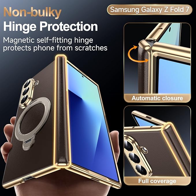LeYi 2PCS SAM Z Fold 7 Case with Screen Protector