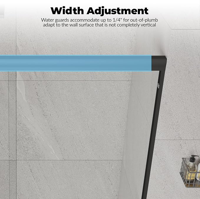 Shower Doors Glass Sliding 60 Inches, 56–60 inch W x 72 inch H Double Sliding Shower Doors, 8mmTempered Glass Sliding Shower Doors with Easy-Clean Coating, Smooth Rollers.Aluminum
