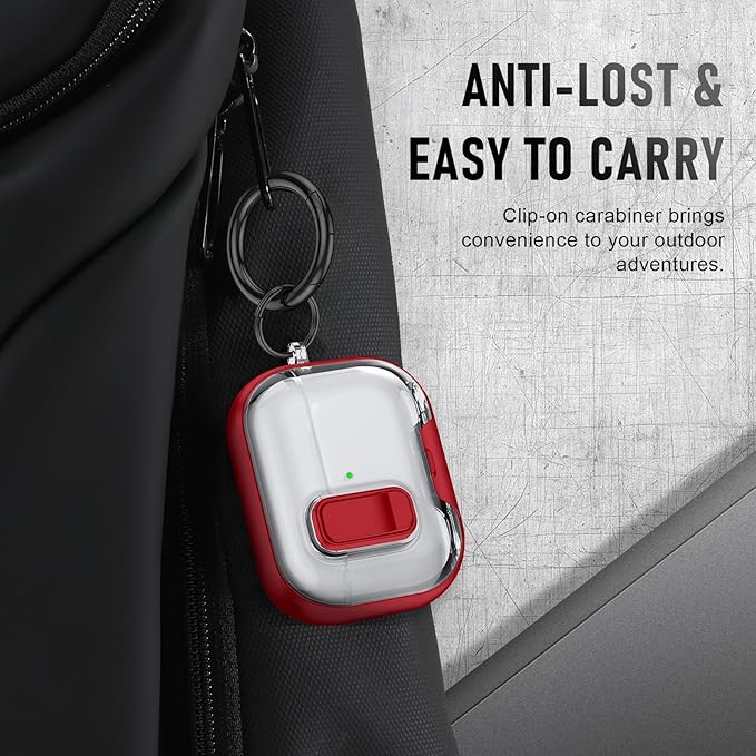 for AirPods Pro 3 Case (2025) with Phone Stand & Cleaner Kit, Cute Soft Silicone Cover for AirPods Pro 3rd Genera case with Keychain for Women Men with Keychain for Airpod Pro case(2025) Red