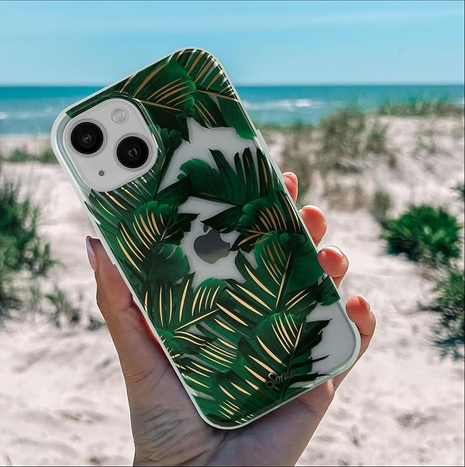 Sonix Case for iPhone 15 Plus/iPhone 14 Plus | Compatible with MagSafe | 10ft Drop Tested | Bahama Palm Leaves