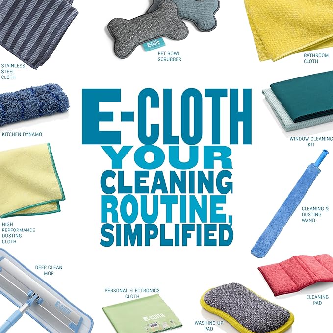 E-Cloth 3-Pack Glasses Cloth, Microfiber Cleaning Cloth, Ideal Eyeglasses, Sunglasses and Lens Cleaner, Washable and Reusable, 100 Wash Promise