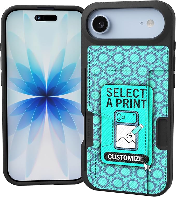 Smartish® iPhone Air Wallet Case - Wallet Slayer Vol. 2 [Slim + Protective] Credit Card Holder w/Kickstand - Drop Tested Hidden Card Slot Cover for Apple iPhone Air - Custom Print