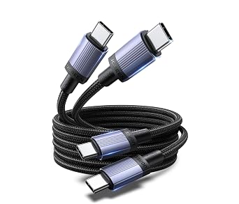 UGREEN 240W USB C Cable 2-Pack, Fast Charging for Laptops & Phones, 6.6ft