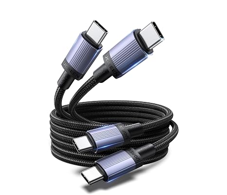 UGREEN 240W USB C Cable 2-Pack, Fast Charging for Laptops & Phones, 6.6ft