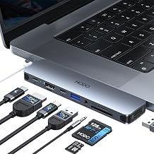 USB C Hub HDMI USB Adapter for MacBook Pro Air M3 M2 M1 2025-2018 13 14 16", MacBook Adapter Multiport 8 in 2 Mac USB C Hub with HDMI, Thunderbolt 3, 10G USB C&A Data Ports, SD TF Card Reader, Audio - Image 1