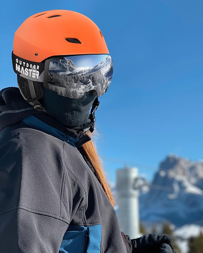OutdoorMaster Kelvin Ski & Snowboard Helmet Set with Goggles for Men, Women & Youth