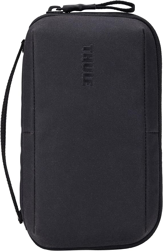 Thule Aion Travel Organizer - 2-in-1 Pouch Includes Travel Wallet and Electronics Bag - RFID Blocking Zipper Pouch - Internal Pockets to Stay Organized - 100% Recycled Waxed PFC-Free Fabric