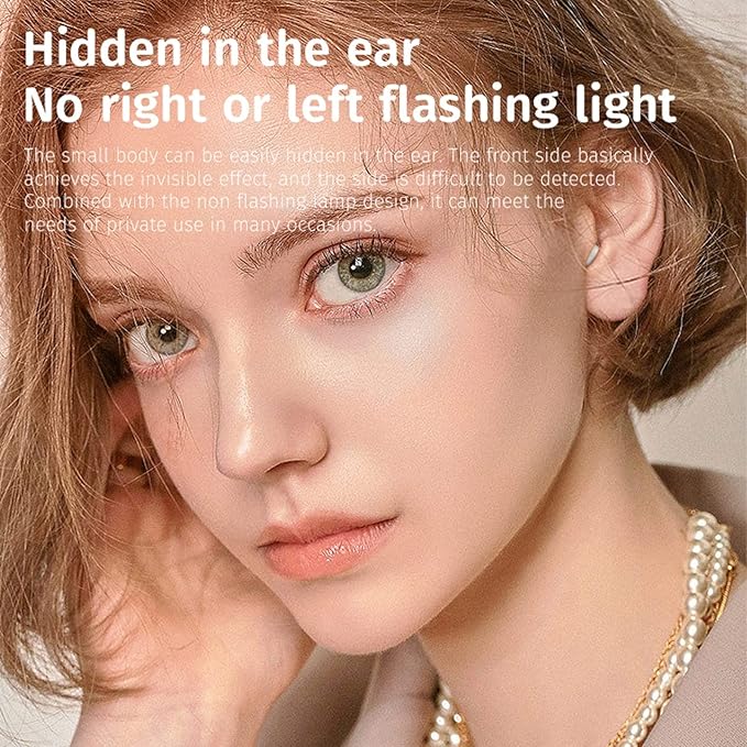 Invisible Sleep Earbuds Wireless Smallest Lightest Tiny Noise Cancelling Ear Buds for Sleeping Quiet-Comfort Mini Bluetooth 5.3 Hidden Headphones for Side Sleepers/Work (Nude)