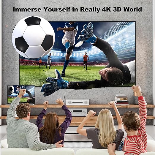 HDMI Cable 10FT, 4K HDMI to HDMI Cables, High Speed HDMI 2.0 Cord 10FT with 4K@60Hz, 2K@165/144Hz,HDCP 2.2, HDR, ARC & CL3 Rated | for Soundbar,PS5, Xbox, Laptop, Monitor,Roku TV, Fire TV