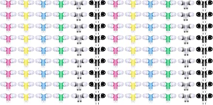 Konohan 60 Pack Wired Earbuds Bulk with 3.5mm Jack, Colorful - Image 1