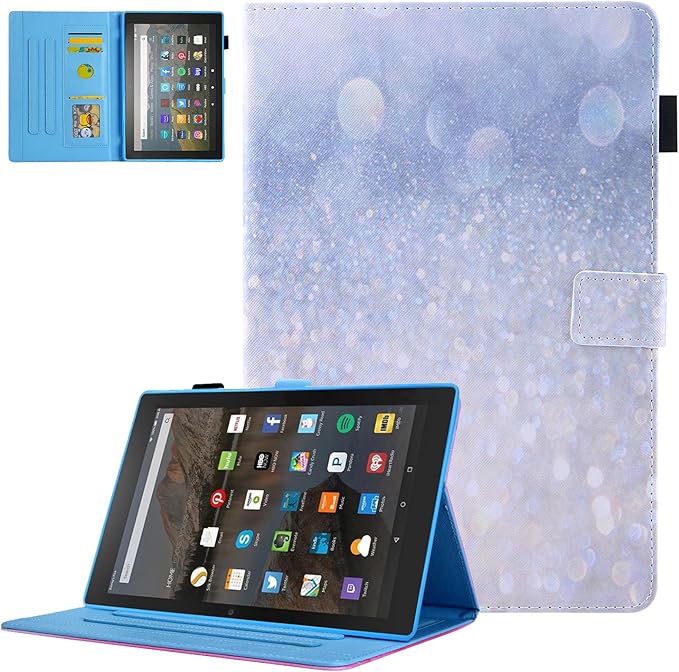 Dteck for Fire Max 11 Tablet 13th Generation 2023 11", PU Leather Protective Folio Stand Case With Auto Sleep Wake, Adjustable Viewing Angles, 4 Card Slots, Lightweight Slim Cute, Sand