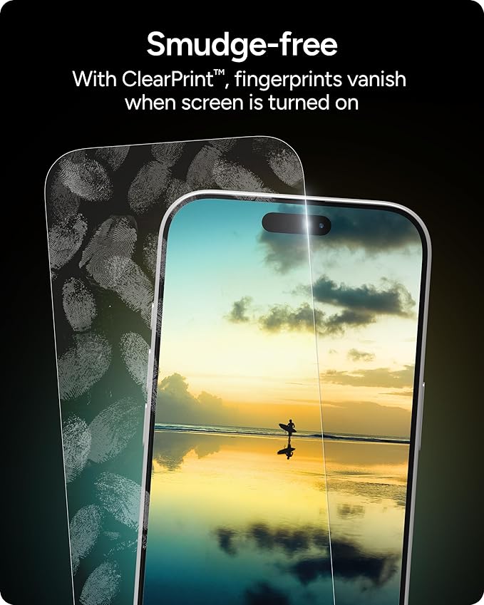 ZAGG XTR5 Screen Protector for iPhone 17 Pro - Glass, Blue Light Protection, 11X Stronger, Eyesafe CPF60 Tech, Anti-reflective Tech, Vibrant Color & Touch Sensitive Tempered Glass, Easy To Install