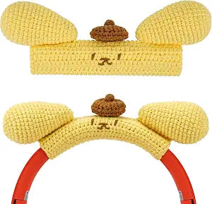 Geekria Knit Fabric Headband Cover Compatible with Bose QC45, QC35 II, Sony WH-1000XM5, 1000XM4, Beats Solo4, Studio3, JBL Tune 720BT Headphones, Easy DIY Installation (Yellow)