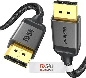 Silkland 54Gbps 16K DisplayPort Cable 2.1, [VESA Certified] DP Cord 6.6FT
