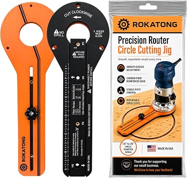 Router Circle Cutting Jig for BOSCH GKF125CE, 1.6"-35" Circles