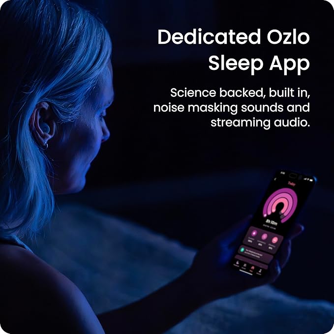 Ozlo Sleepbuds, Travel Case and USB-C Charging Block Bundle | Noise-Masking Sleep Earbuds | Hard Shell Case | Side Sleeper Headphones with Charger