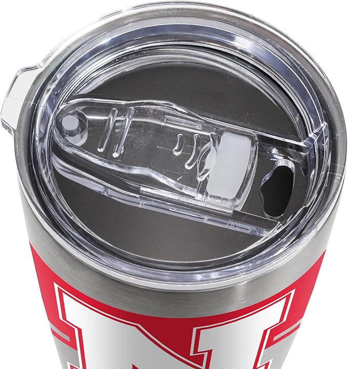 Rico Industries NCAA 20oz Stainless Steel Tumbler with Lid - Great For Coffee, Tea, Water or Cocktails