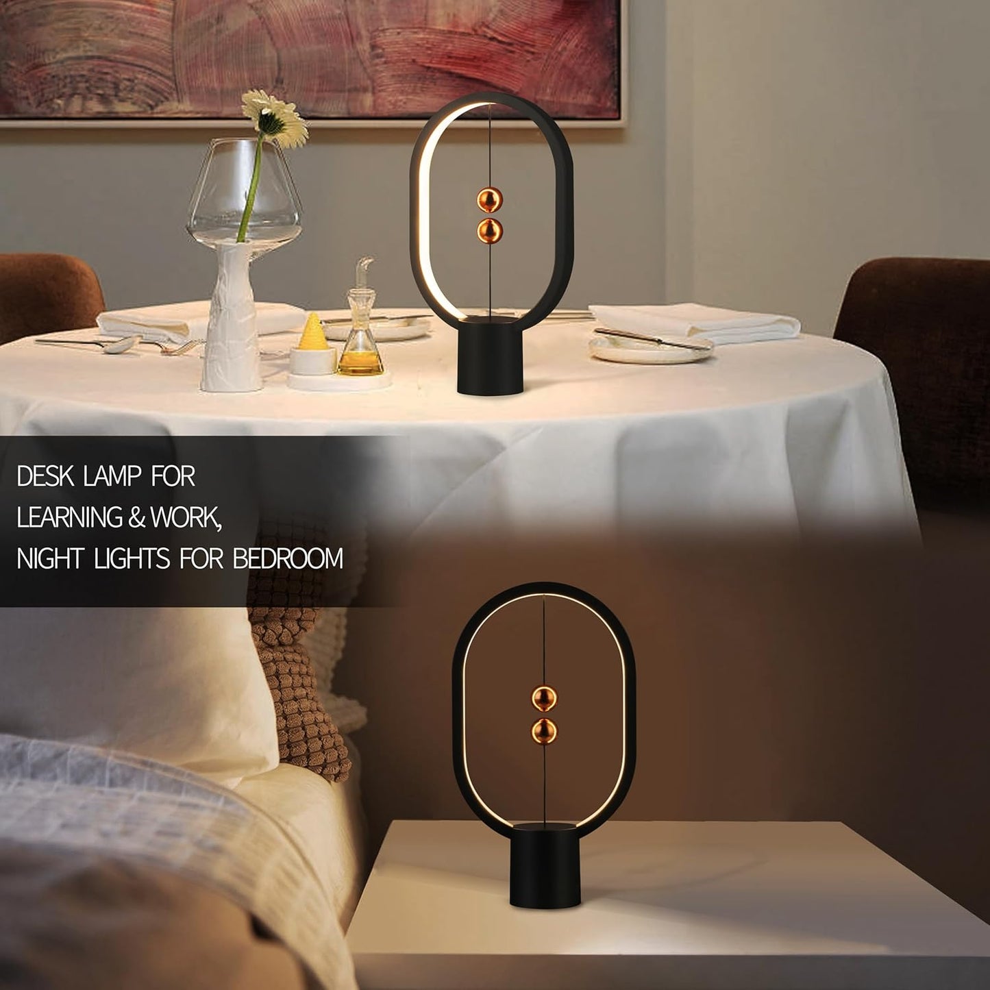 Magnetic Levitation Desk Lamp – Floating LED Ambient Light for Home & Office