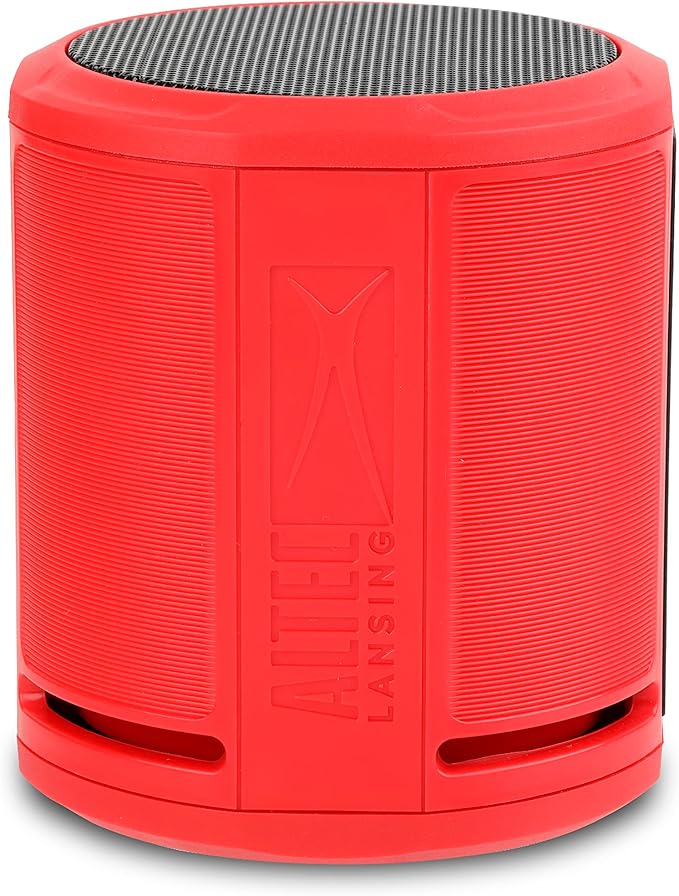 Altec Lansing HydraOrbit - Waterproof Bluetooth Speaker, Lightweight & Portable Speaker for Travel & Outdoor Use, Red