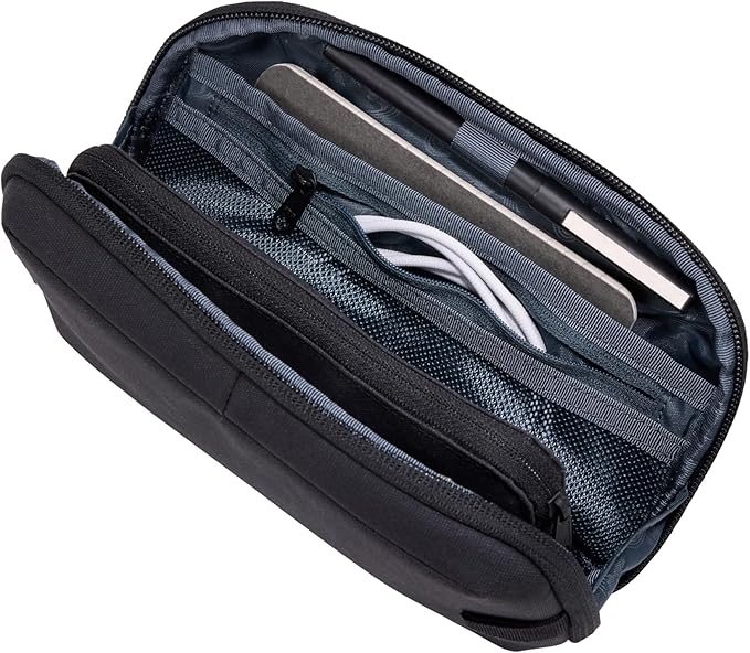 Thule Aion Travel Organizer - 2-in-1 Pouch Includes Travel Wallet and Electronics Bag - RFID Blocking Zipper Pouch - Internal Pockets to Stay Organized - 100% Recycled Waxed PFC-Free Fabric